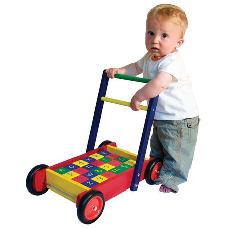 personalised wooden baby walker