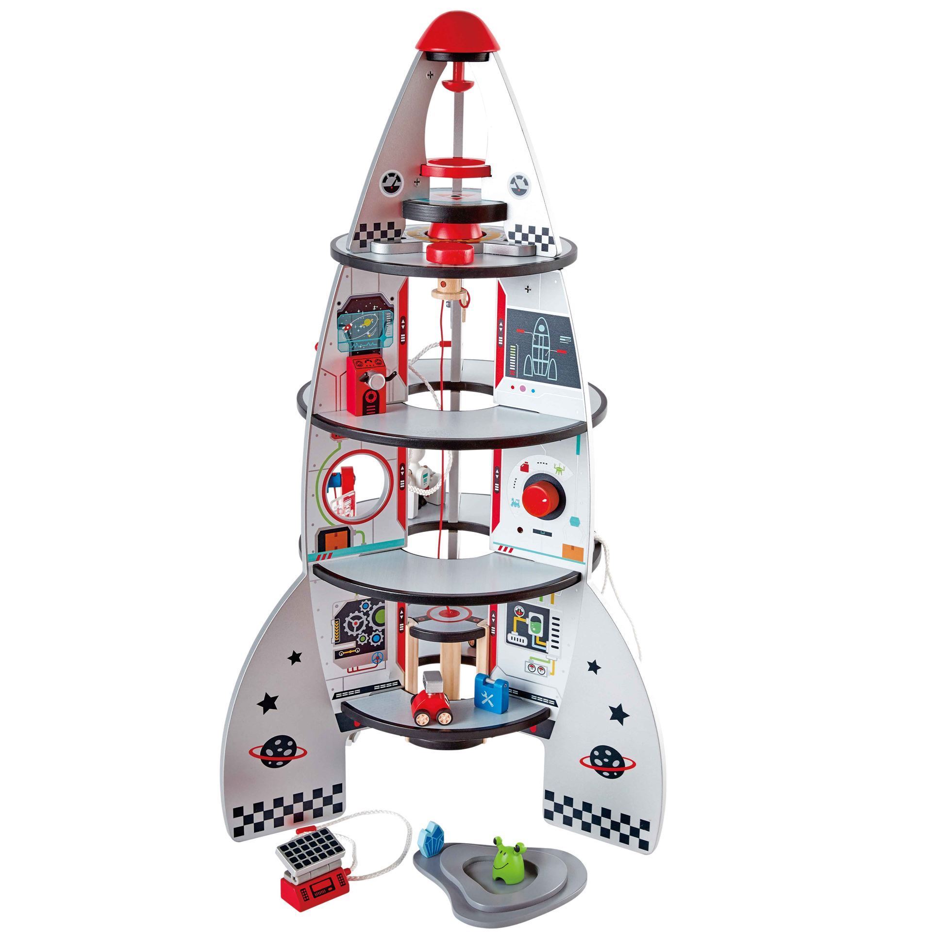 Space Centre & Rocket Ship | Traditional Wooden Toys