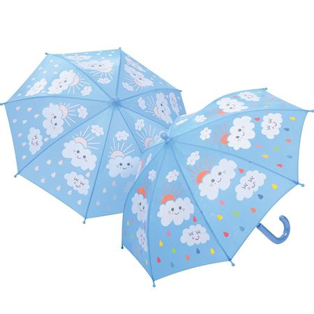 Picture of Raindrops & Clouds Colour Changing Umbrella