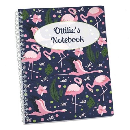 Picture of Flamingos Personalised Notebook