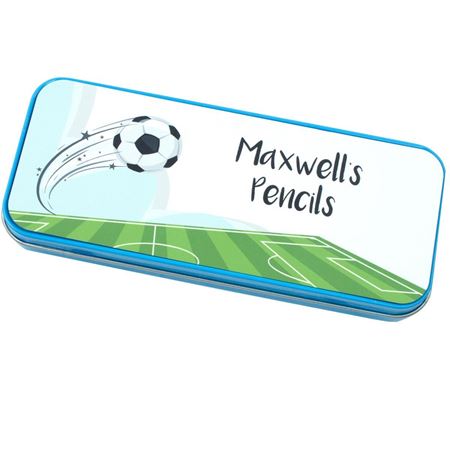 Picture of Personalised Pencil Tin - Football