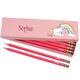 Picture of Box of 12 Named HB Pencils - Rainbow Unicorn