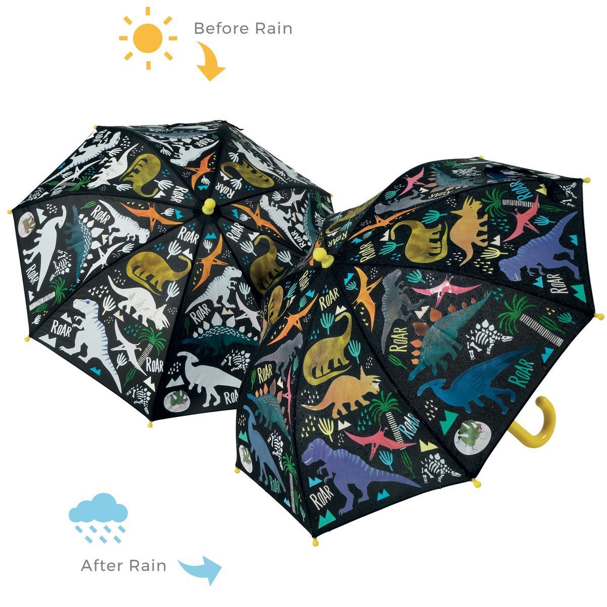 Dinosaur Colour Changing Umbrella | Floss & Rock | Umbrellas