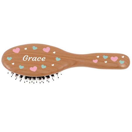 Picture of Personalised Kent Hairbrush - Hearts