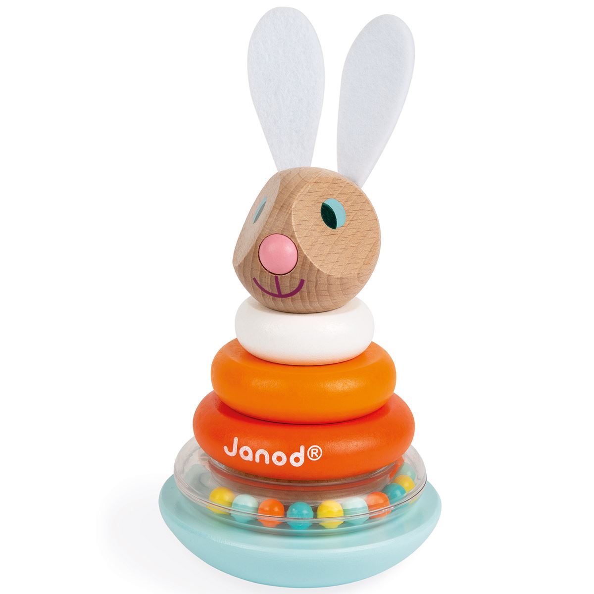Roly Poly Stacking Rabbit Janod Stacking Toys