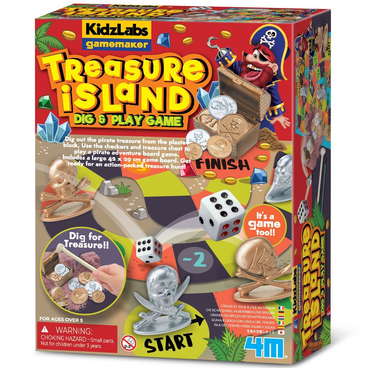 Treasure Island Dig & Play Game Traditional Children's Games